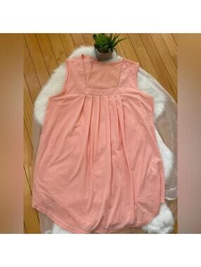 Peach Sleeveless Tunic Top, Size 2XL